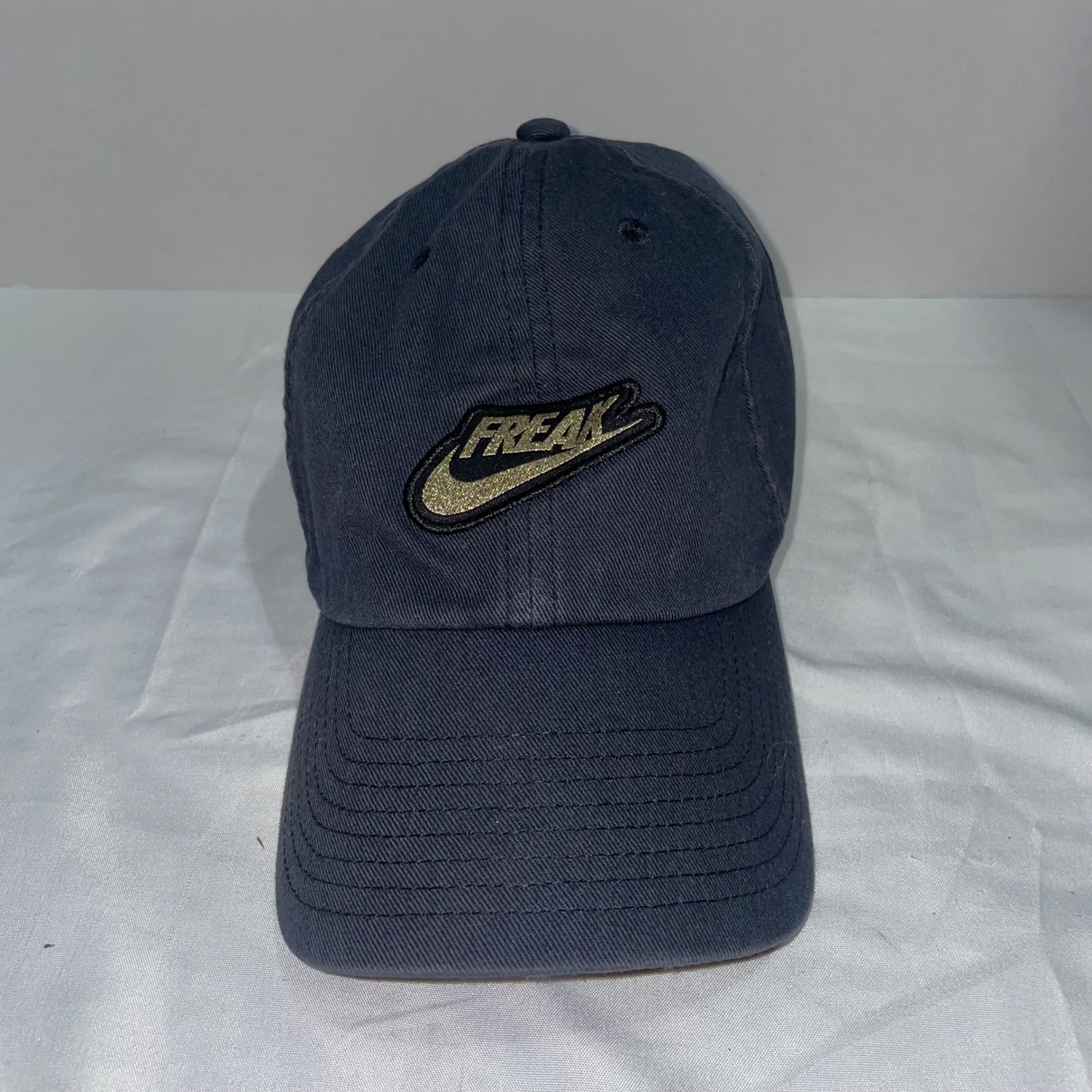 Nike Heritage86 Giannis Antetokounmpo Freak Hat Navy Blue Gold Adjustable Cap